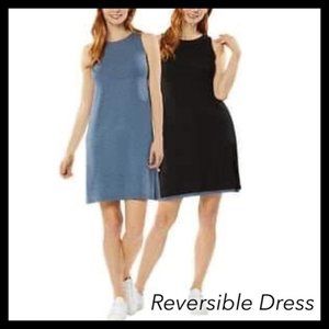 32 Degrees Cool Fully Reversible Dress Black & Heather Indigo